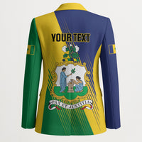 Personalised Saint Vincent and the Grenadines Blazer Coat of Arms Flag Stylized