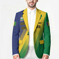 Personalised Saint Vincent and the Grenadines Blazer Coat of Arms Flag Stylized