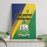Saint Vincent and the Grenadines Canvas Wall Art Coat of Arms Flag Stylized