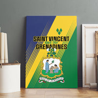 Saint Vincent and the Grenadines Canvas Wall Art Coat of Arms Flag Stylized