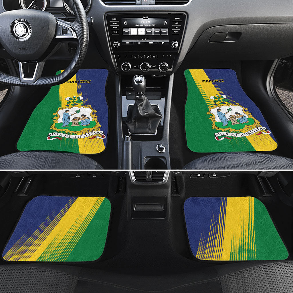 Personalised Saint Vincent and the Grenadines Car Mats Coat of Arms Flag Stylized