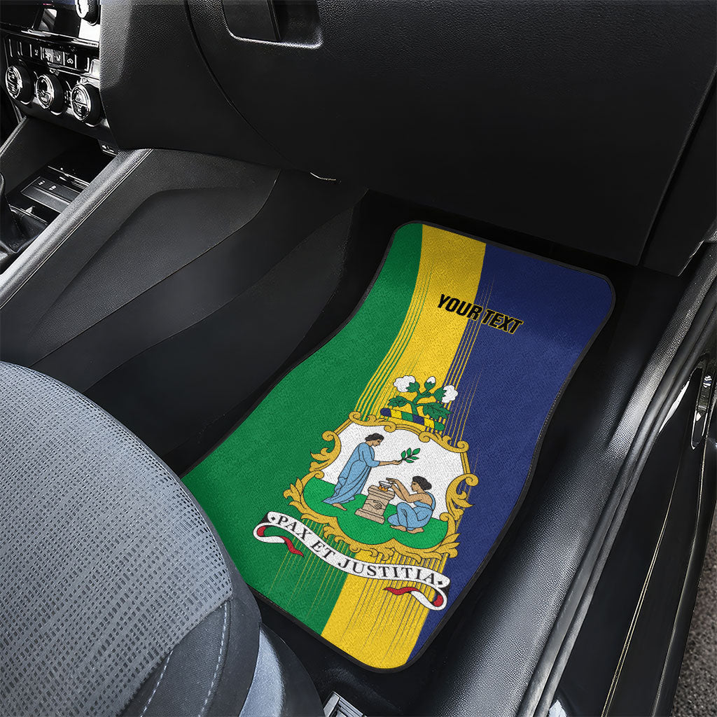 Personalised Saint Vincent and the Grenadines Car Mats Coat of Arms Flag Stylized