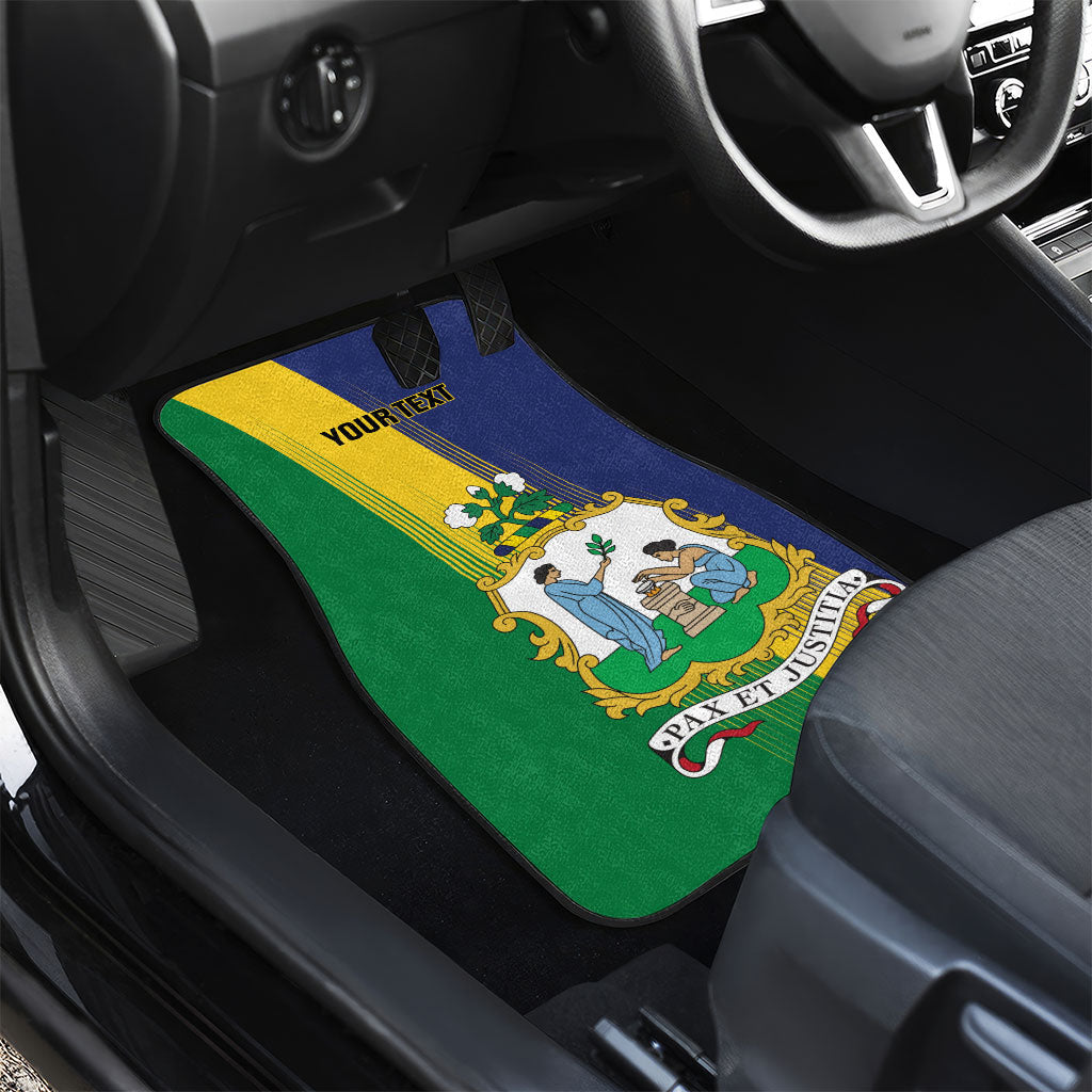 Personalised Saint Vincent and the Grenadines Car Mats Coat of Arms Flag Stylized