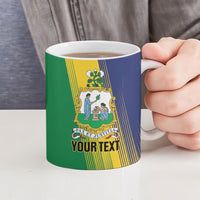 Personalised Saint Vincent and the Grenadines Ceramic Mug Coat of Arms Flag Stylized