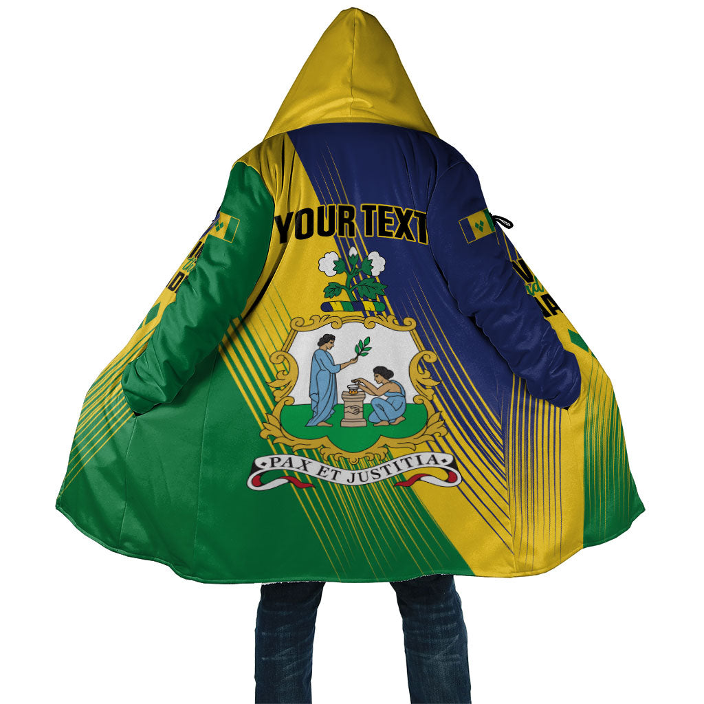 Personalised Saint Vincent and the Grenadines Cloak Coat of Arms Flag Stylized
