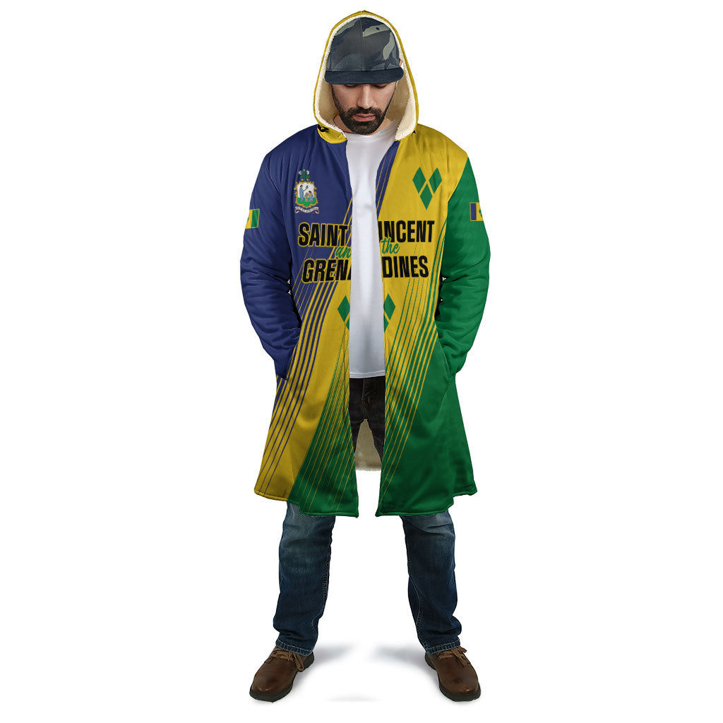 Personalised Saint Vincent and the Grenadines Cloak Coat of Arms Flag Stylized