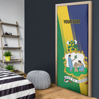 Personalised Saint Vincent and the Grenadines Door Cover Coat of Arms Flag Stylized