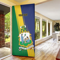 Personalised Saint Vincent and the Grenadines Door Cover Coat of Arms Flag Stylized