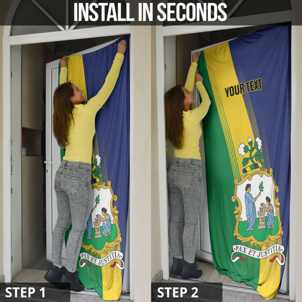 Personalised Saint Vincent and the Grenadines Door Cover Coat of Arms Flag Stylized