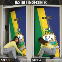 Personalised Saint Vincent and the Grenadines Door Cover Coat of Arms Flag Stylized