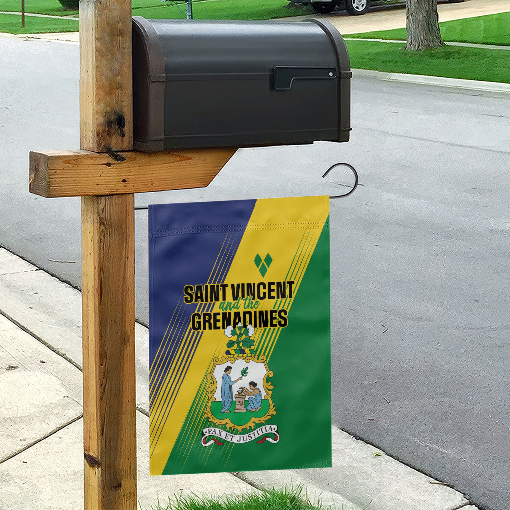 Saint Vincent and the Grenadines Garden Flag Coat of Arms Flag Stylized