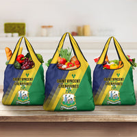 Saint Vincent and the Grenadines Grocery Bag Coat of Arms Flag Stylized