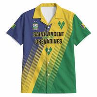 Personalised Saint Vincent and the Grenadines Hawaiian Shirt Coat of Arms Flag Stylized