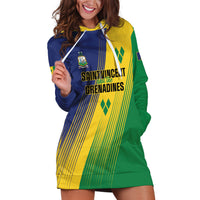 Personalised Saint Vincent and the Grenadines Hoodie Dress Coat of Arms Flag Stylized