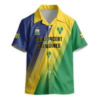 Personalised Saint Vincent and the Grenadines Kid Hawaiian Shirt Coat of Arms Flag Stylized