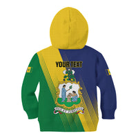 Personalised Saint Vincent and the Grenadines Kid Hoodie Coat of Arms Flag Stylized