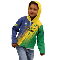 Personalised Saint Vincent and the Grenadines Kid Hoodie Coat of Arms Flag Stylized
