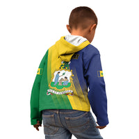 Personalised Saint Vincent and the Grenadines Kid Hoodie Coat of Arms Flag Stylized