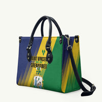 Saint Vincent and the Grenadines Leather Bag Coat of Arms Flag Stylized