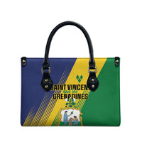 Saint Vincent and the Grenadines Leather Bag Coat of Arms Flag Stylized