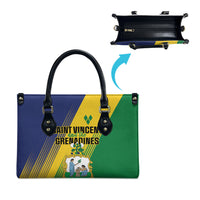 Saint Vincent and the Grenadines Leather Bag Coat of Arms Flag Stylized