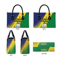 Saint Vincent and the Grenadines Leather Bag Coat of Arms Flag Stylized