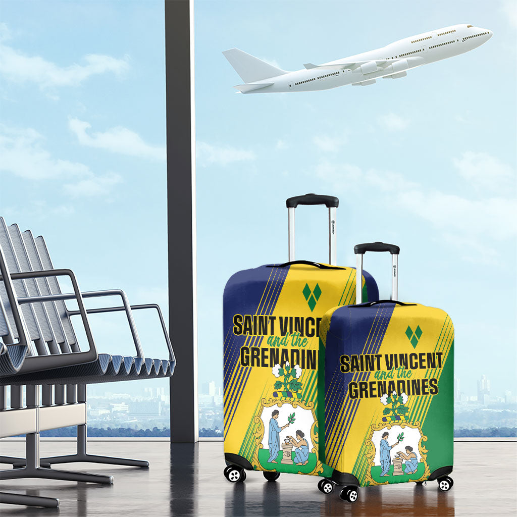 Saint Vincent and the Grenadines Luggage Cover Coat of Arms Flag Stylized