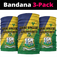 Saint Vincent and the Grenadines Neck Gaiter Coat of Arms Flag Stylized