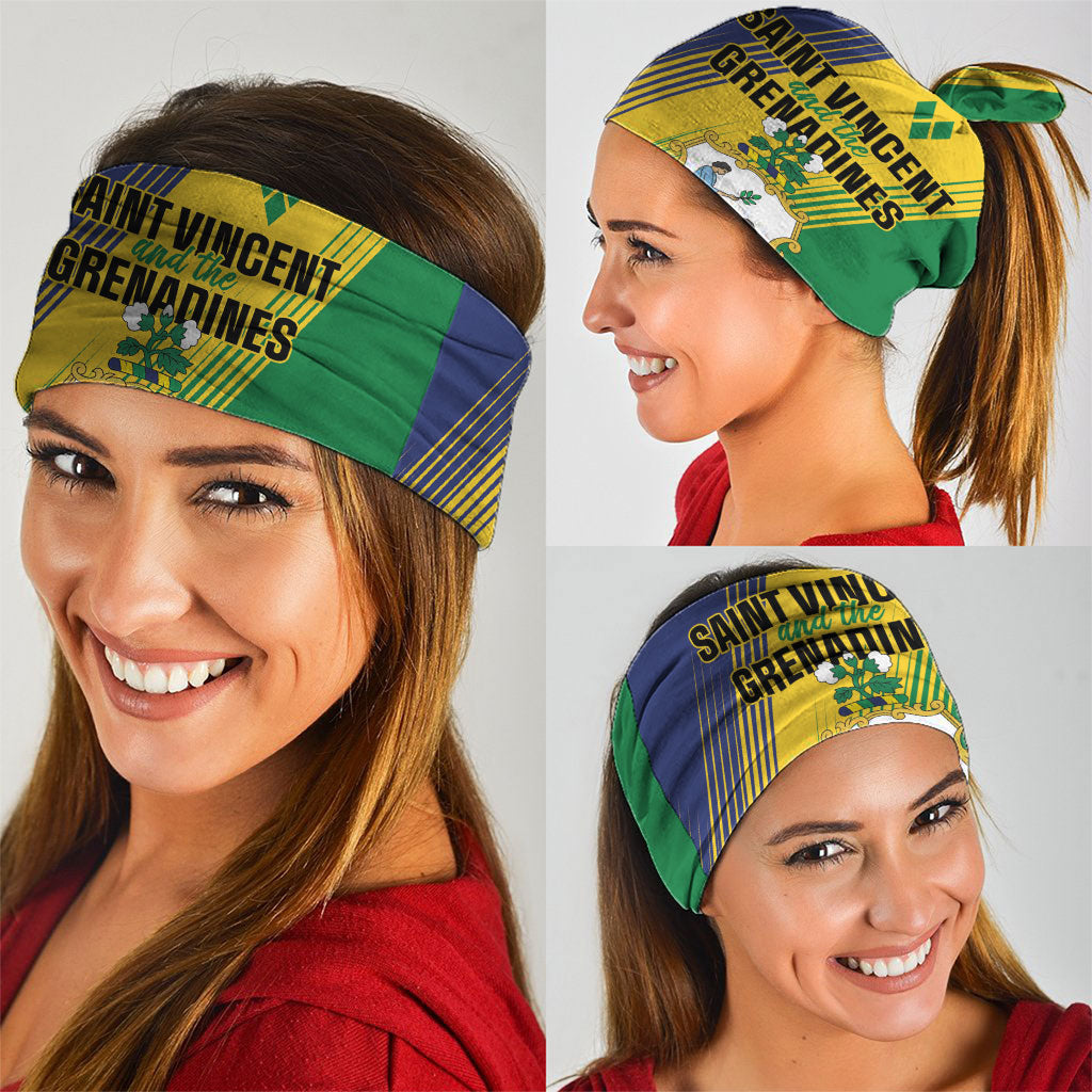 Saint Vincent and the Grenadines Neck Gaiter Coat of Arms Flag Stylized
