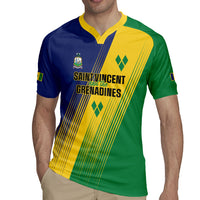 Personalised Saint Vincent and the Grenadines Rugby Jersey Coat of Arms Flag Stylized