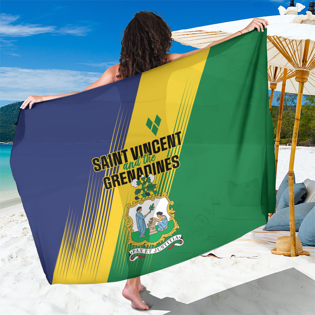 Saint Vincent and the Grenadines Sarong Coat of Arms Flag Stylized