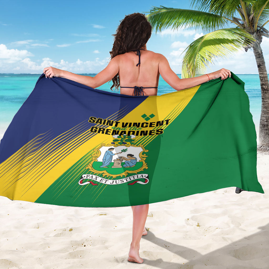 Saint Vincent and the Grenadines Sarong Coat of Arms Flag Stylized
