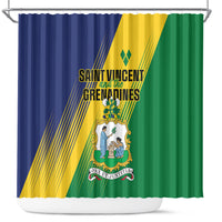 Saint Vincent and the Grenadines Shower Curtain Coat of Arms Flag Stylized