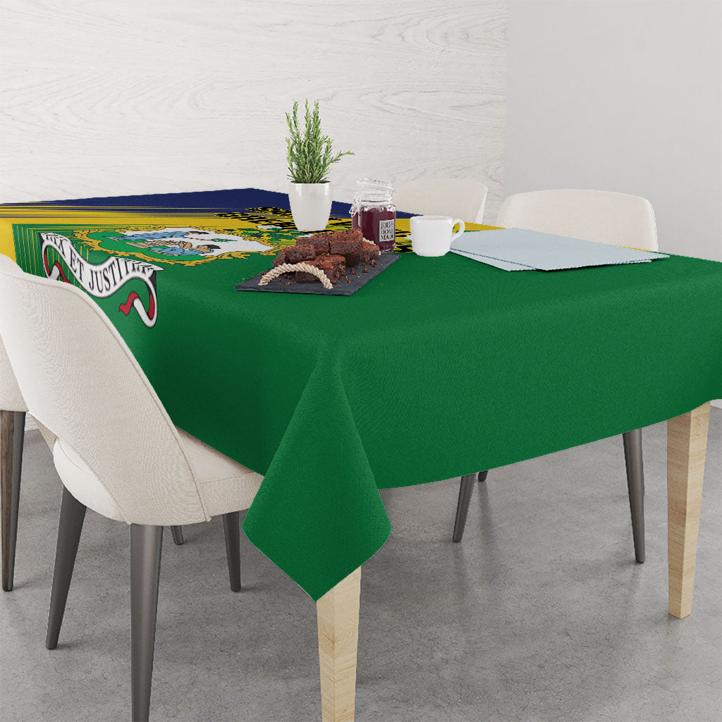 Saint Vincent and the Grenadines Tablecloth Coat of Arms Flag Stylized