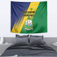 Saint Vincent and the Grenadines Tapestry Coat of Arms Flag Stylized