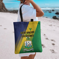 Saint Vincent and the Grenadines Tote Bag Coat of Arms Flag Stylized
