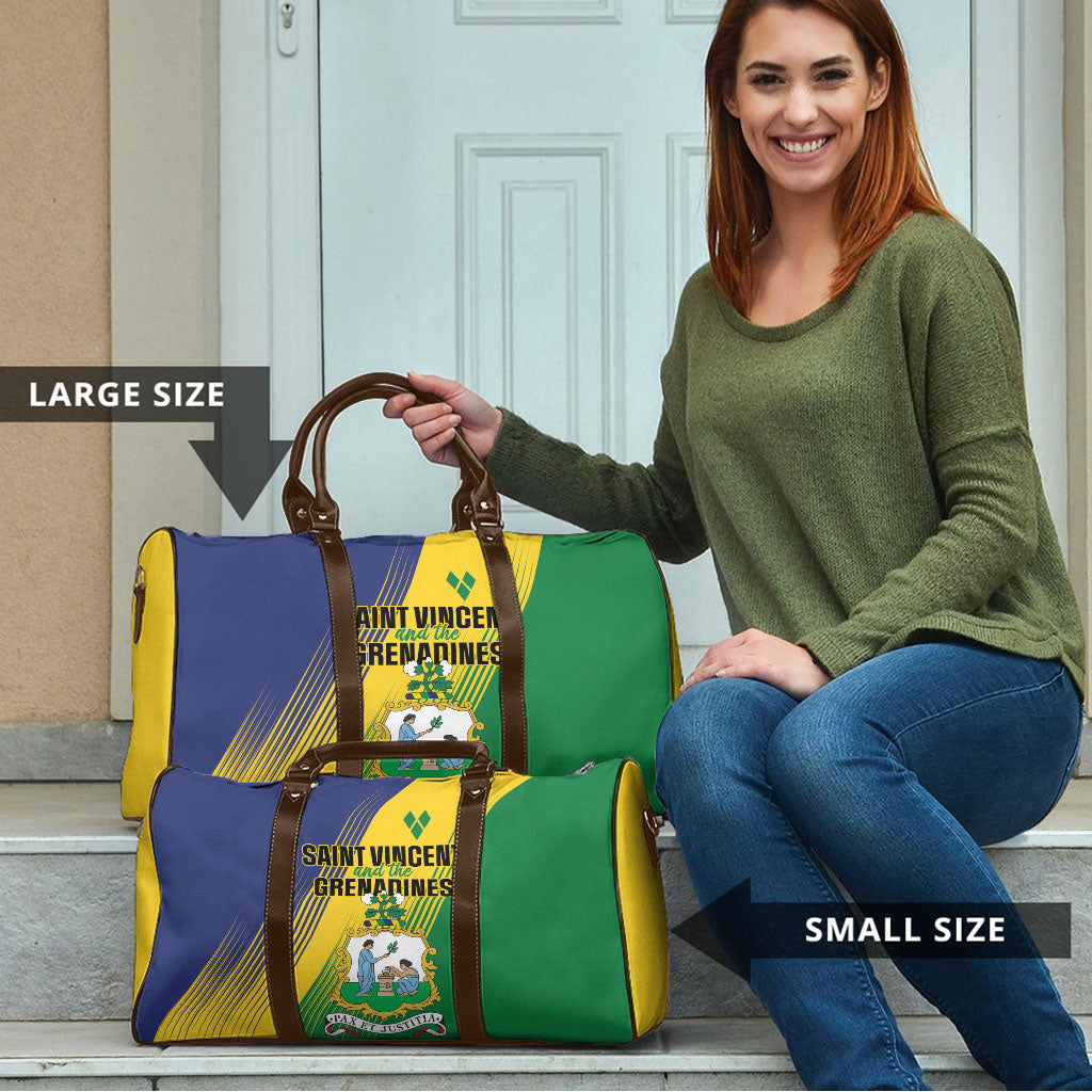 Saint Vincent and the Grenadines Travel Bag Coat of Arms Flag Stylized
