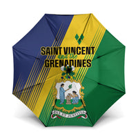 Saint Vincent and the Grenadines Umbrella Coat of Arms Flag Stylized