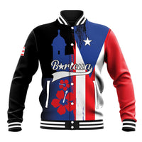 Personalized Boricua Baseball Jacket Puerto Rico El Morro Flag Style - Wonder Print Shop