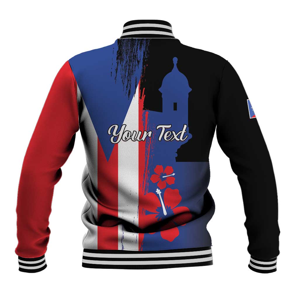 Personalized Boricua Baseball Jacket Puerto Rico El Morro Flag Style - Wonder Print Shop