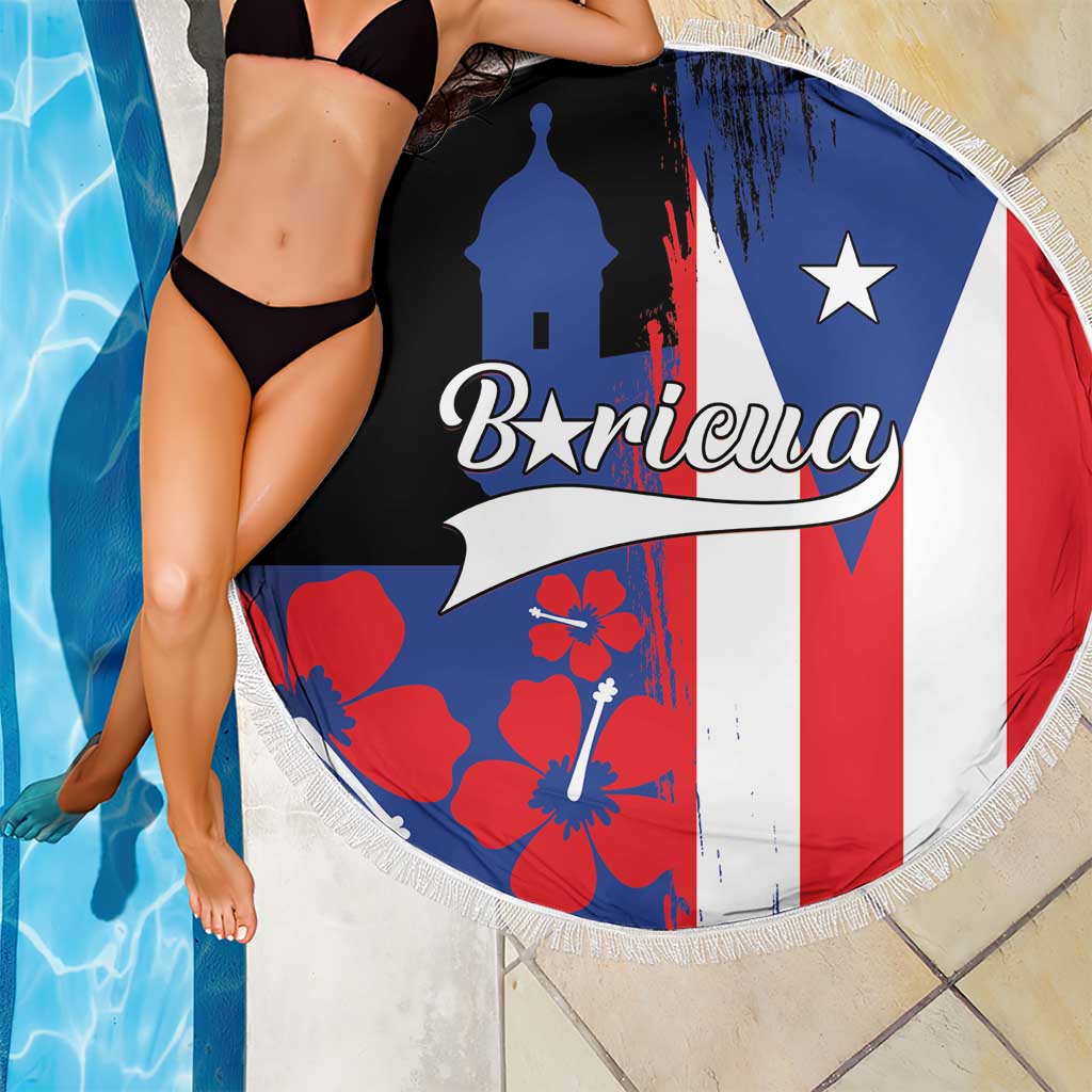 Boricua Beach Blanket Puerto Rico El Morro Flag Style - Wonder Print Shop