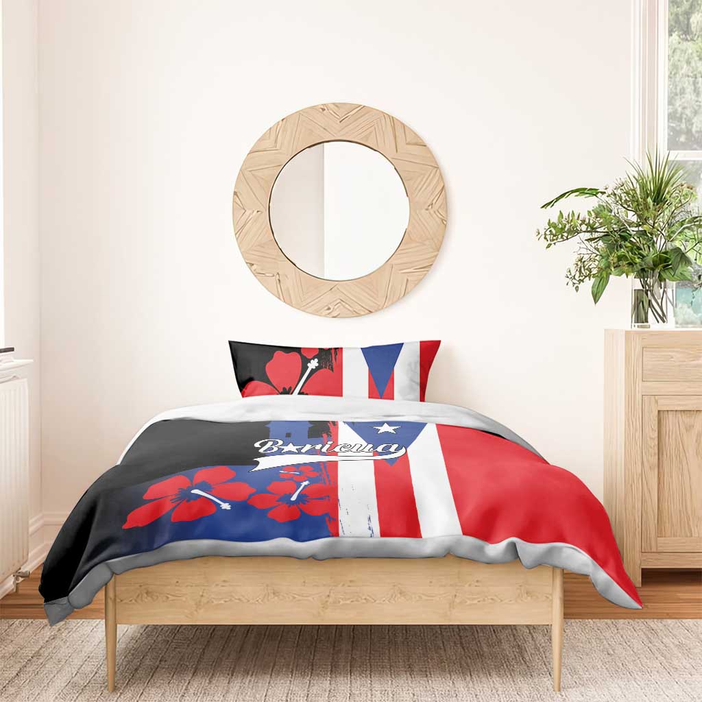 Boricua Bedding Set Puerto Rico El Morro Flag Style - Wonder Print Shop