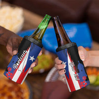Personalized Boricua 4 in 1 Can Cooler Tumbler Puerto Rico El Morro Flag Style - Wonder Print Shop