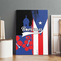 Boricua Canvas Wall Art Puerto Rico El Morro Flag Style - Wonder Print Shop