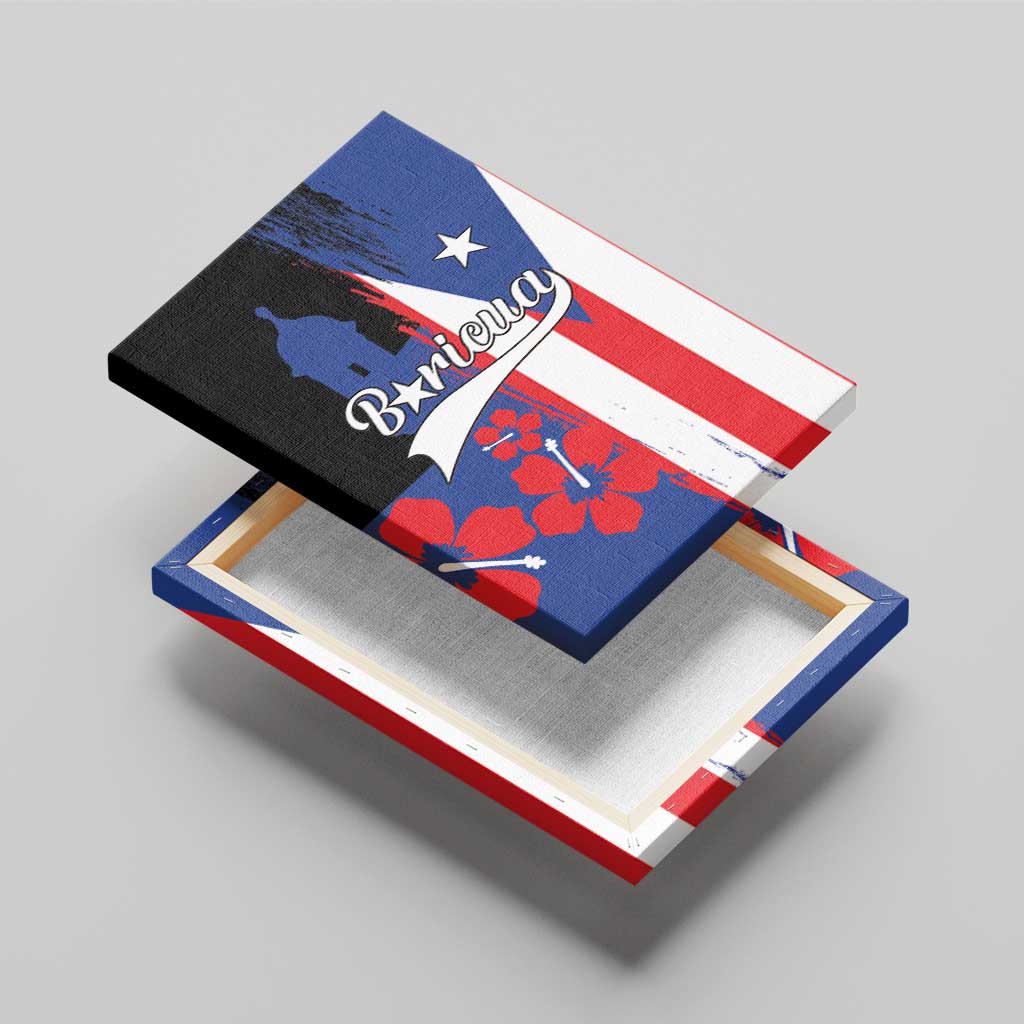 Boricua Canvas Wall Art Puerto Rico El Morro Flag Style - Wonder Print Shop