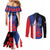 Personalized Boricua Couples Matching Mermaid Dress and Long Sleeve Button Shirt Puerto Rico El Morro Flag Style