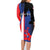 Personalized Boricua Family Matching Long Sleeve Bodycon Dress and Hawaiian Shirt Puerto Rico El Morro Flag Style - Wonder Print Shop