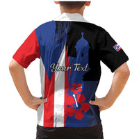 Personalized Boricua Family Matching Mermaid Dress and Hawaiian Shirt Puerto Rico El Morro Flag Style - Wonder Print Shop