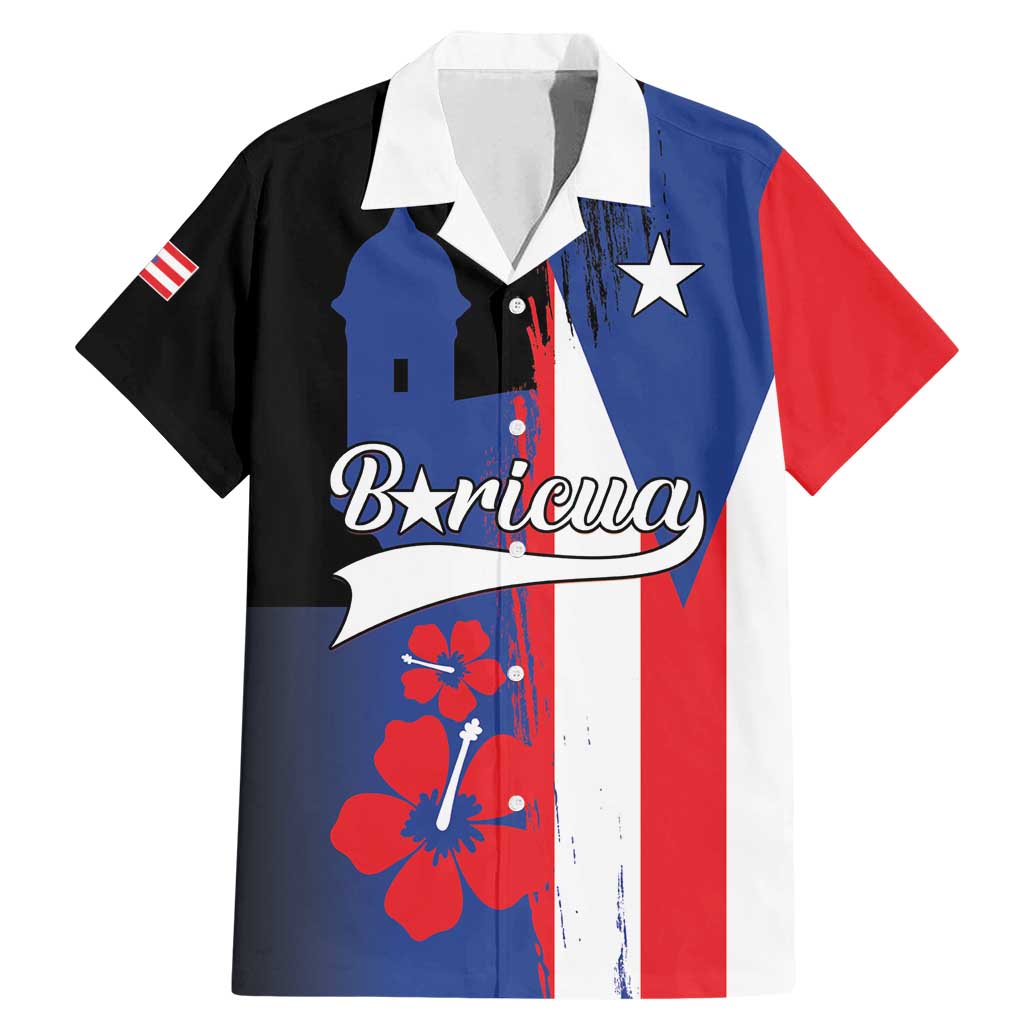Personalized Boricua Family Matching Mermaid Dress and Hawaiian Shirt Puerto Rico El Morro Flag Style - Wonder Print Shop