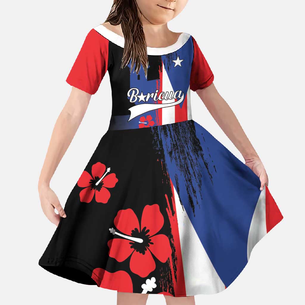 Personalized Boricua Family Matching Off Shoulder Maxi Dress and Hawaiian Shirt Puerto Rico El Morro Flag Style - Wonder Print Shop